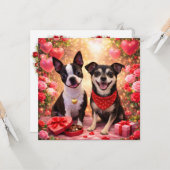 Louie & Luna Wish You a Happy Valentine's Day 8 カード (正面/裏面インサイチュ)