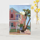 Louiesの裏庭のメッセージカード カード (黄色い花)