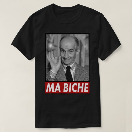 Louis de Funes Ma Biche Design Classic T-Shirt Tシャツ (デザイン正面)