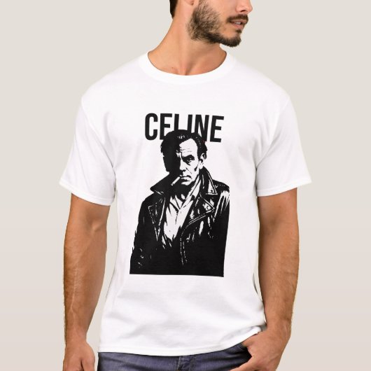 Louis-Ferdinand Celine Noir Rebel Portrait Tシャツ (正面)