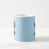 Louis-Hector Berlioz （色付き背景） コーヒーマグカップ (中央)