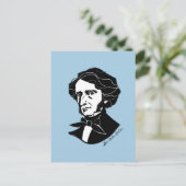 Louis-Hector Berlioz (色付き背景) ポストカード (スタンド正面)