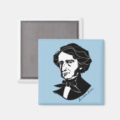 Louis-Hector Berlioz （色付き背景） マグネット (正面/裏面)