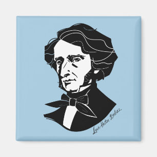 Louis-Hector Berlioz (色付き背景) マグネット