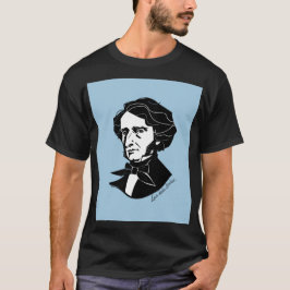 Louis-Hector Berlioz （色付き背景） Tシャツ