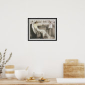 Louis Icart "カクテルバー" 16 x 20 ポスター (キッチン)