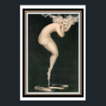 Louis Icart "Scattle" 13 x 19ポスター ポスター<br><div class="desc">Louis Icartによる挑発的な作品。13 x 19</div>