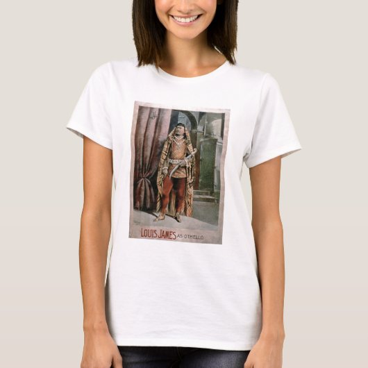 「Louis James As Othello」の広告 Tシャツ (正面)