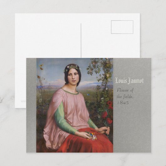 Louis Janmot Flower of the fields CC0773 ポストカード (正面/裏面)