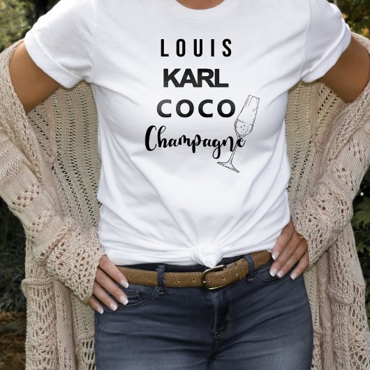 Louis Karl Coco Champagne Statement Tシャツ