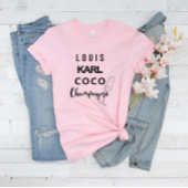 Louis Karl Coco Champagne Statement Tシャツ