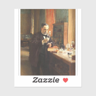 Louis Pasteur Portrait Sticker — Albert Edelfeldt  シール