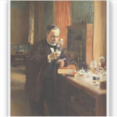 Louis Pasteur Portrait Sticker — Albert Edelfeldt  シール (正面)