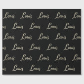 Louis Vorname Name edles Geschenkpapier Papier ラッピングペーパー (フラット)