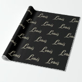 Louis Vorname Name edles Geschenkpapier Papier ラッピングペーパー (アンロールド)