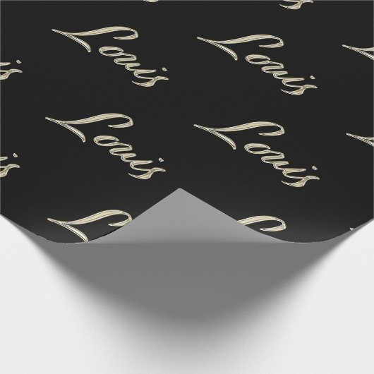 Louis Vorname Name edles Geschenkpapier Papier ラッピングペーパー (角)