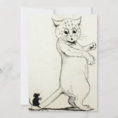 Louis Wainによる猫とネズミ サンキューカード (正面)