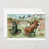 Louis Wainのファームキャッツ ポストカード (正面/裏面)