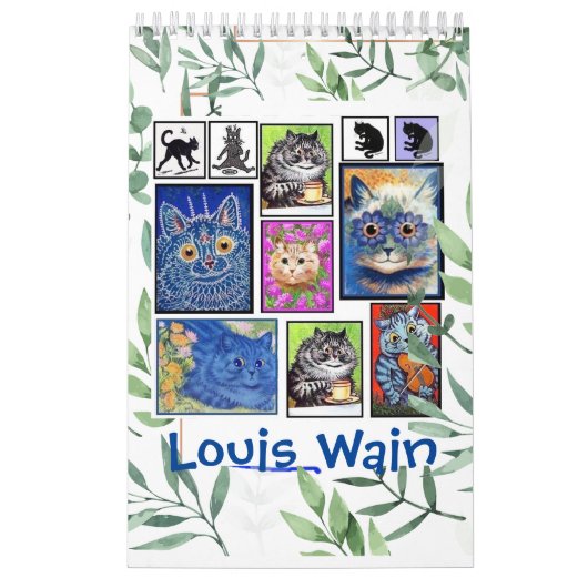 Louis Wainの猫ペインカレンダー カレンダー (カバー)