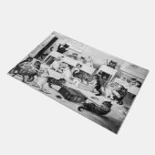 Louis Wainの猫教室 ドアマット (アングル)