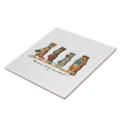 Louis Wainの「猫を歌う」 タイル (側面)