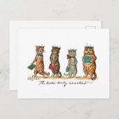 Louis Wainの「猫を歌う」 ポストカード (正面/裏面)