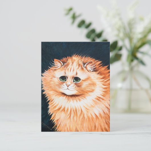 Louis WainのTabby Cat ポストカード (スタンド正面)