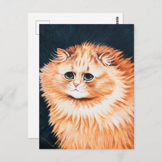 Louis WainのTabby Cat ポストカード (正面/裏面)