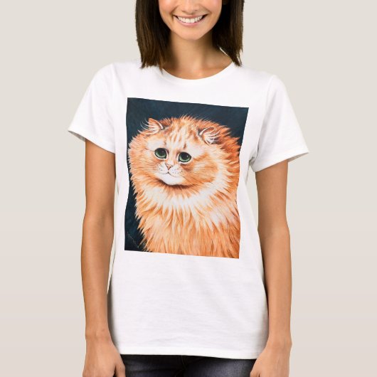 Louis WainのTabby Cat Tシャツ (正面)