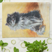 Louis WainのThe Cat Show キッチンタオル (折り畳み)