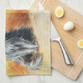 Louis WainのThe Cat Show キッチンタオル (四つ折り)