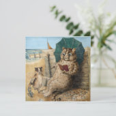 Louis Wain読の『猫の本』 サンキューカード (スタンド正面)