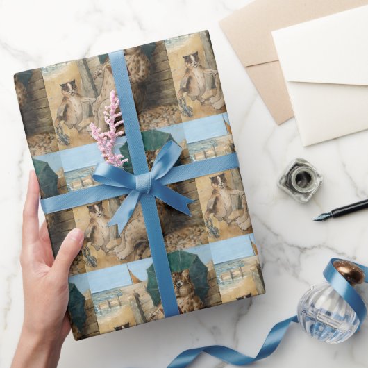 Louis Wain読の『猫の本』 ラッピングペーパー (ギフト)