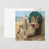 Louis Wain読サンキューカード『猫の本』 サンキューカード (正面/裏面)