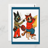 Louis Wain、猫作家、猫芸術、 ポストカード (正面/裏面)