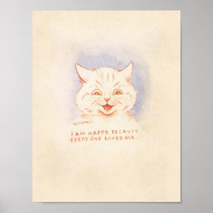 Louis Wain – 私は誰もが私を愛してくれるので幸せ ポスター