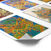 Louis Wain, 9 サイケデリック Cats ポスター (角)