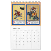 Louis Wain ABC Catsカレンダー カレンダー (3月 2026)