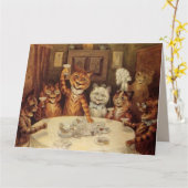 LOUIS WAIN CAT 結婚 CATS'S CONGRATATION CARDS カード (黄色い花)