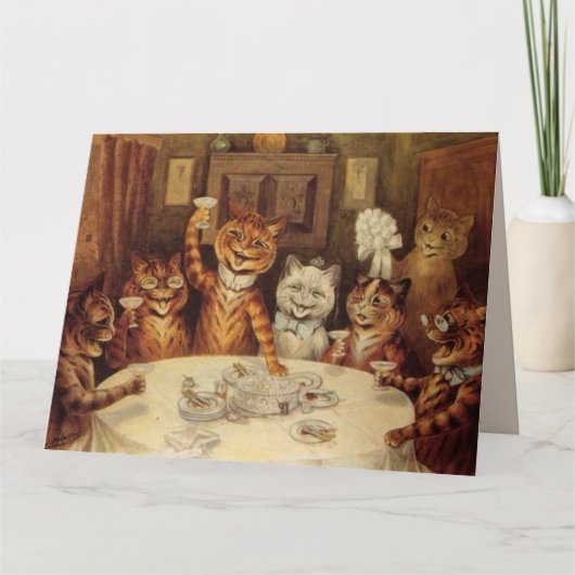 LOUIS WAIN CAT 結婚 CATS'S CONGRATATION CARDS カード (正面)