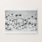 Louis Wain Cat Art Be Good cat pillow fight ジグソーパズル (横)