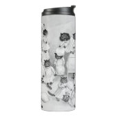 Louis Wain Cat Art Be Good cat pillow fight タンブラー (回転左)