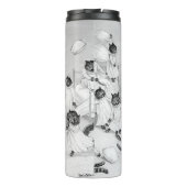 Louis Wain Cat Art Be Good cat pillow fight タンブラー (裏面)