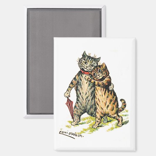 Louis Wain, Cat Couple マグネット (正面/裏面)