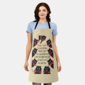 Louis Wain Cats エプロン (着用した状態)