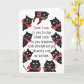 Louis Wain Cats カード (黄色い花)