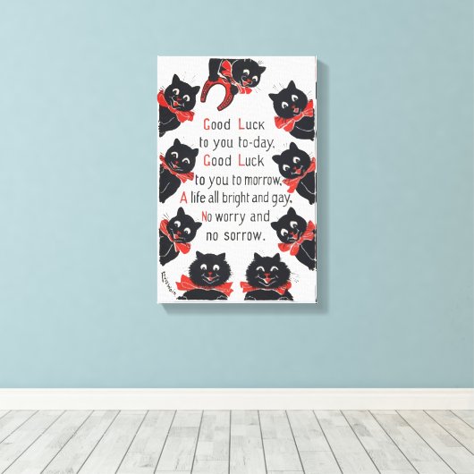 Louis Wain Cats キャンバスプリント (インサイチュ (ウッドフロア))