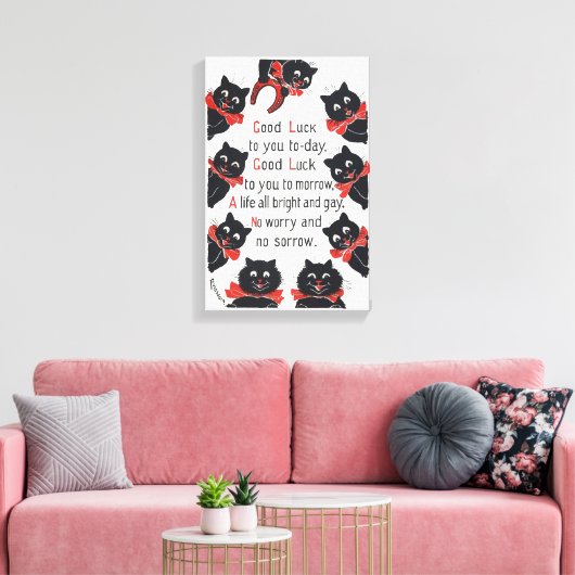 Louis Wain Cats キャンバスプリント (インサイチュ (リビング))