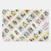 Louis Wain、Cats & Kittens ラッピングペーパーシート (正面)