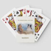 Louis Wain Cats The Poker Players Personalized トランプ (裏面)